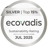EcoVadis Silbermedaille für Nachhaltigkeit | Top 15% der Unternehmen Weltweit